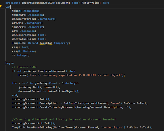 Creating a Business Central Incoming document with attachment via BC Webservice.