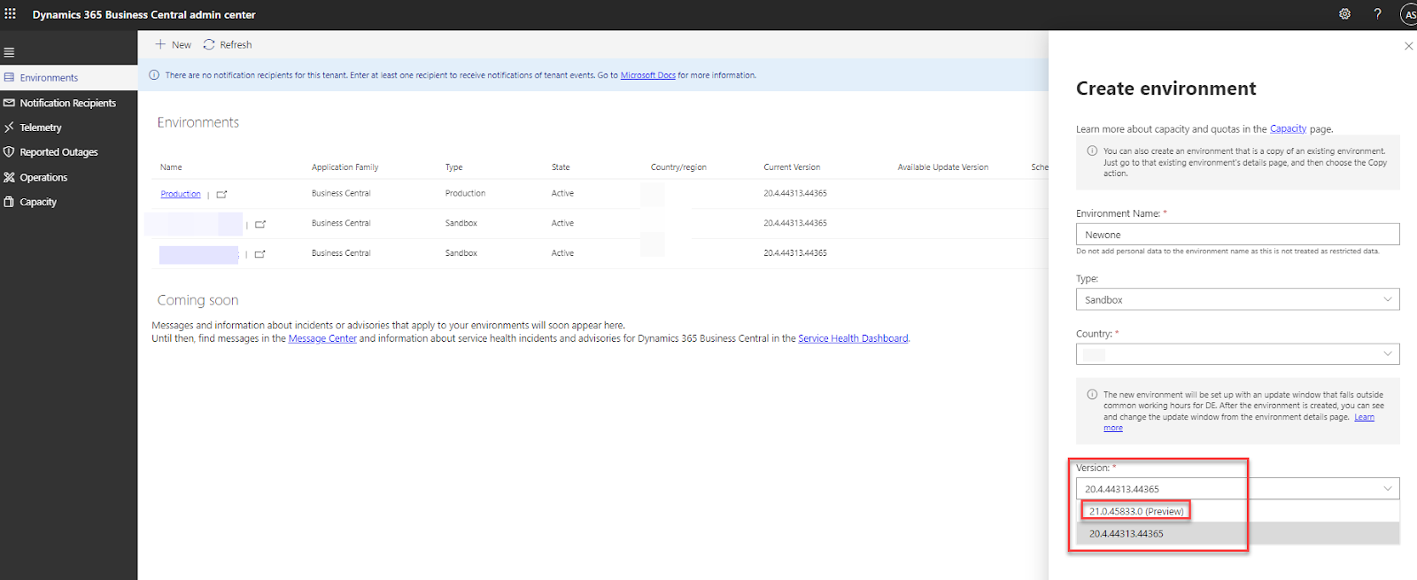 Prepare for major updates with preview environments for Wave 2 Busines Central 2022 (21)