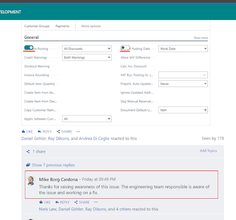 Microsoft Business Central solution for Boolean switch problem in the browser (for Onprem version)