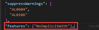 Can we ignore warning AL0604 and AL0606 when compiling the AL APP?