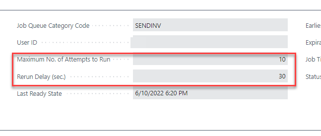 Job Queue Error with message "SQL Server is no Longer usable.." in Business Central (SaaS)
