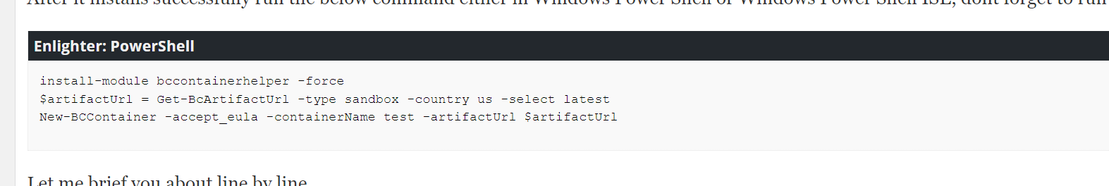 Download latest BC image using docker and quick with two commands